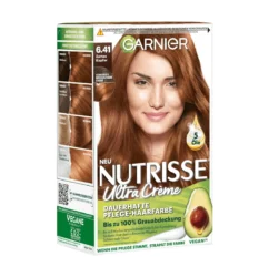 Garnier Nutrisse Ultra Creme Haarfarbe 6.41 Zartes Kupfer, 1 Stk