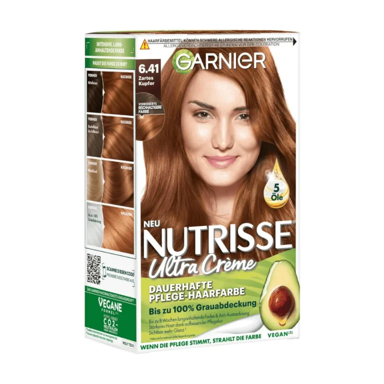 Garnier Nutrisse Ultra Creme Haarfarbe 6.41 Zartes Kupfer, 1 Stk
