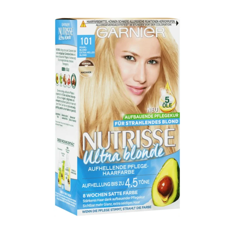 Garnier Nutrisse Ultra Blonde Haarfarbe 101 Pearl-Blonde Extra Helles Blond