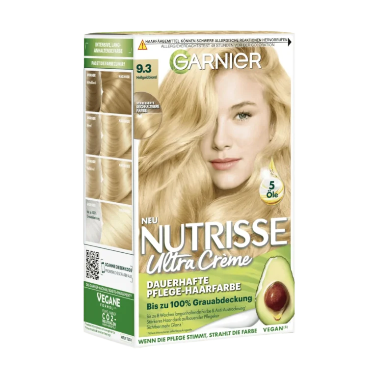 Garnier Nutrisse Ultra Creme Haarfarbe 9.3 Hellgoldblond, 1 Stk