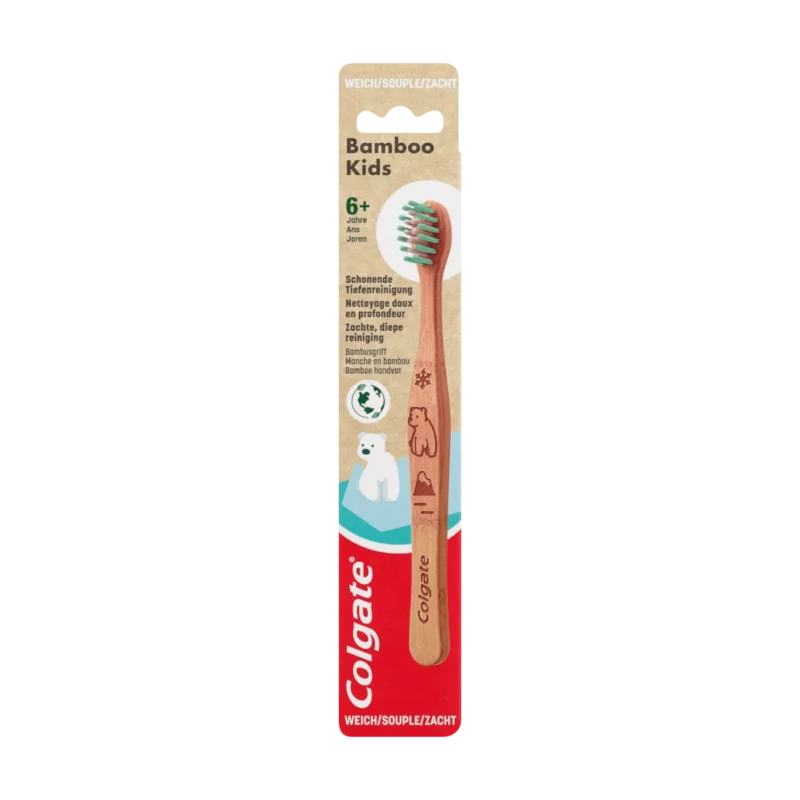 Colgate Bamboo Kids Zahnbürste weich, 1 Stk