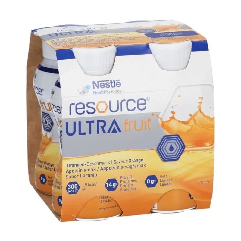 Nestlé Resource® ULTRA fruit Orange, 4×200 ml