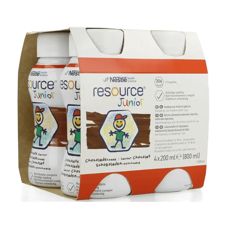 Nestlé Resource Junior Schokolade, 4×200 ml