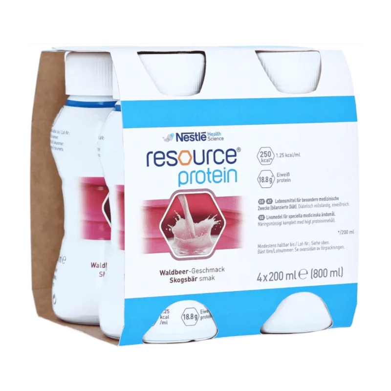 Nestlé Resource® Protein Waldbeere, 4×200 ml