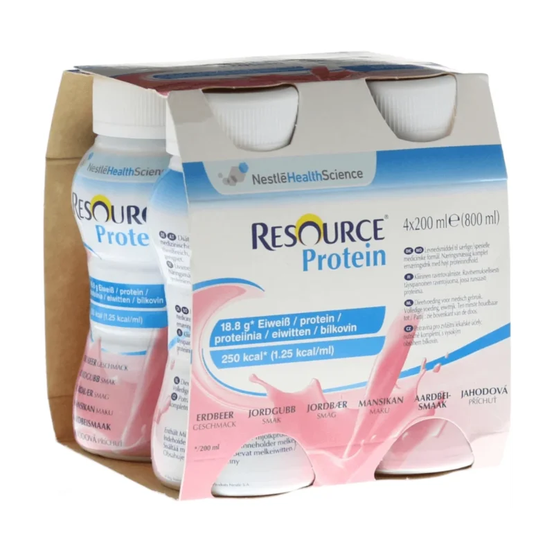 Nestlé Resource® Protein Erdbeere, 4×200 ml