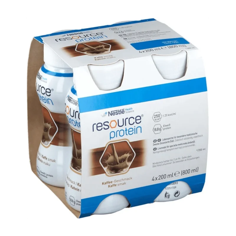 Nestlé Resource® Protein Kaffee, 4×200 ml