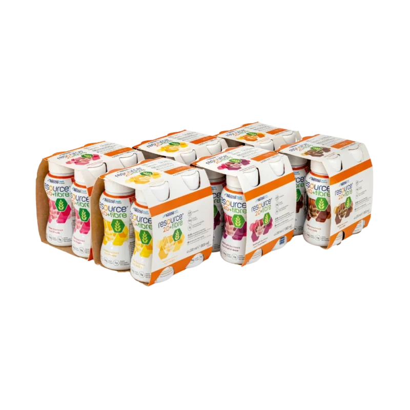 Nestlé Resource 2.0 + Fibre Mischkarton, 6×4×200 ml