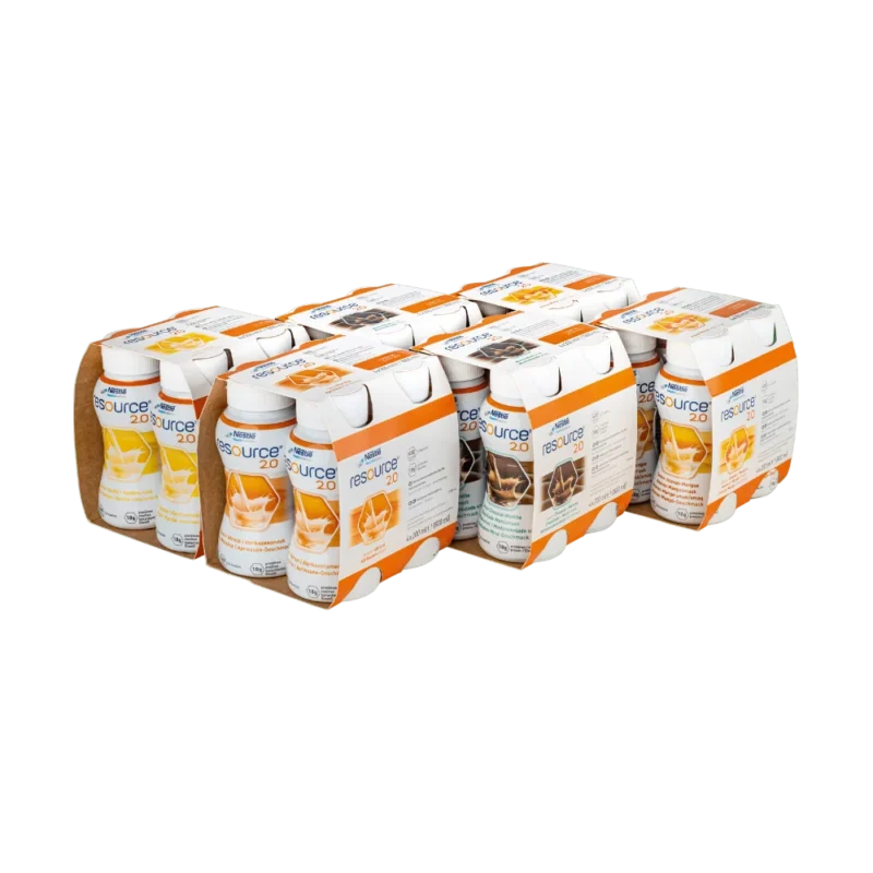 Nestlé Resource 2.0 + Fibre Mischkarton, 6×4×200 ml